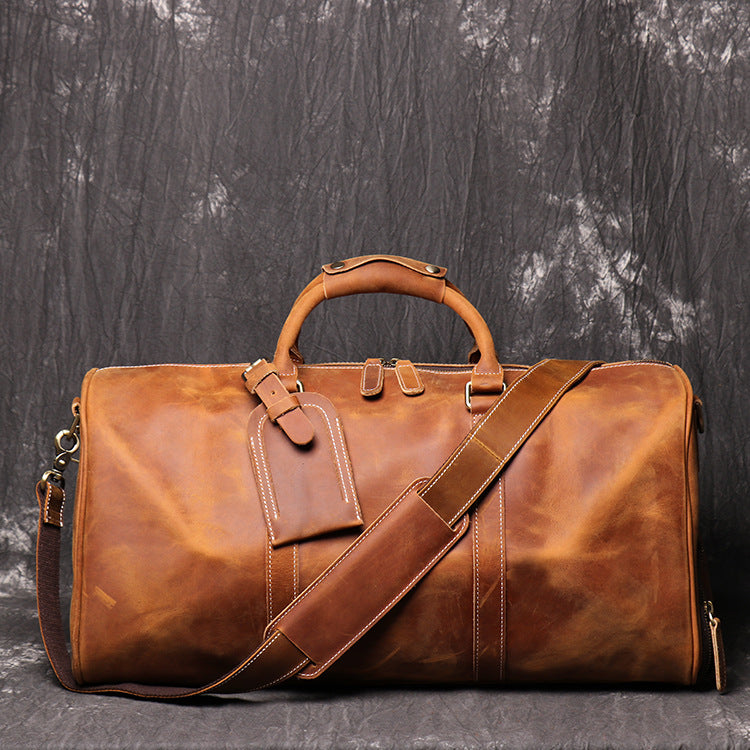ROVEN LEATHER WEEKENDER Full-Grain Leather Travel Duffel / Unisex