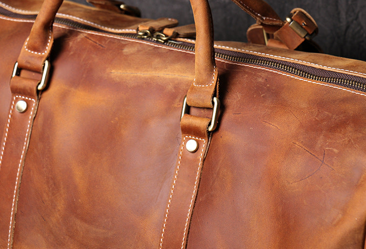ROVEN LEATHER WEEKENDER Full-Grain Leather Travel Duffel / Unisex