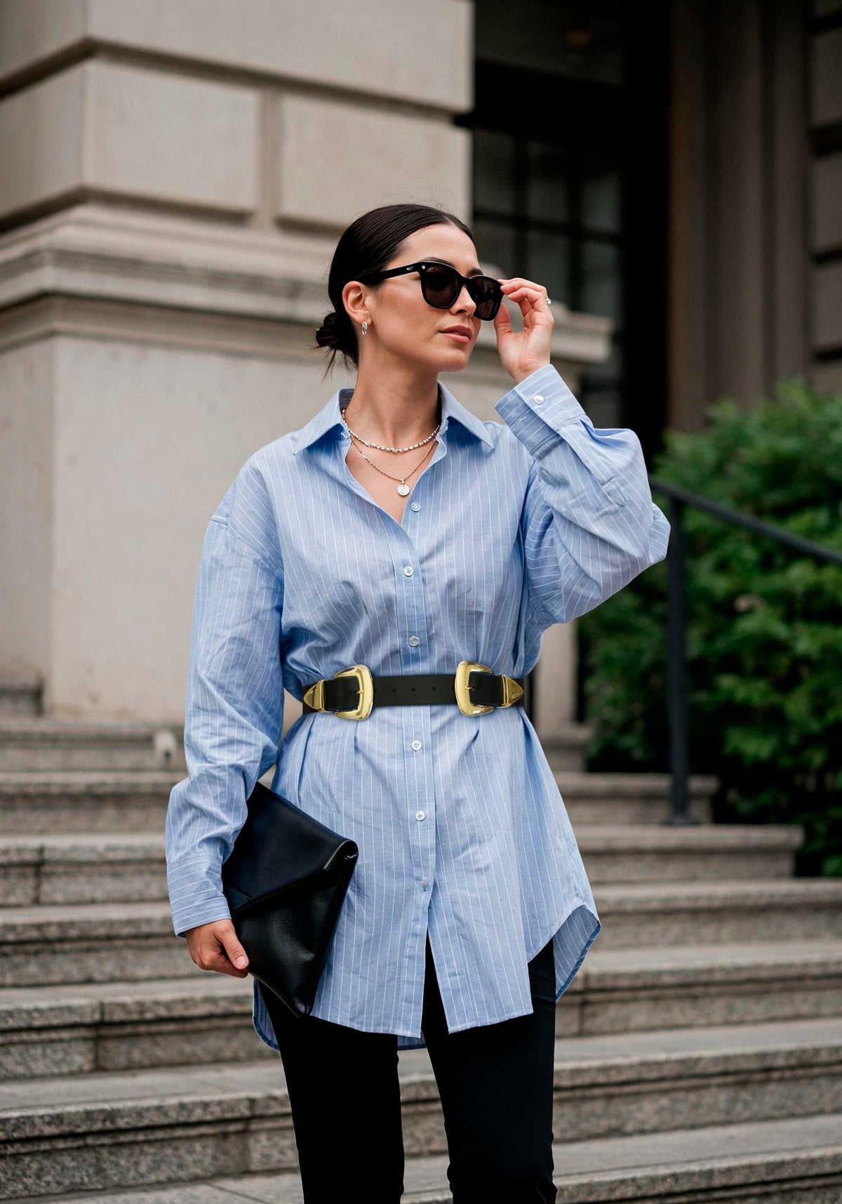 Double Buckle Western Waist Belt