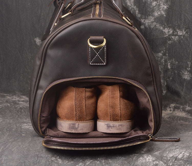 ROVEN LEATHER WEEKENDER Full-Grain Leather Travel Duffel / Unisex