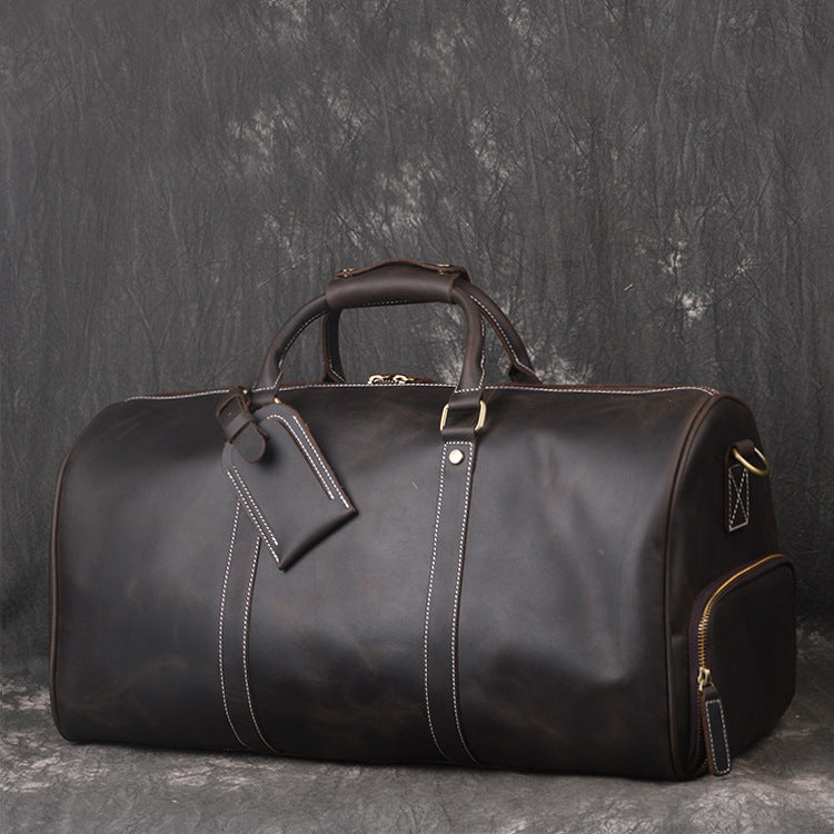 ROVEN LEATHER WEEKENDER Full-Grain Leather Travel Duffel / Unisex