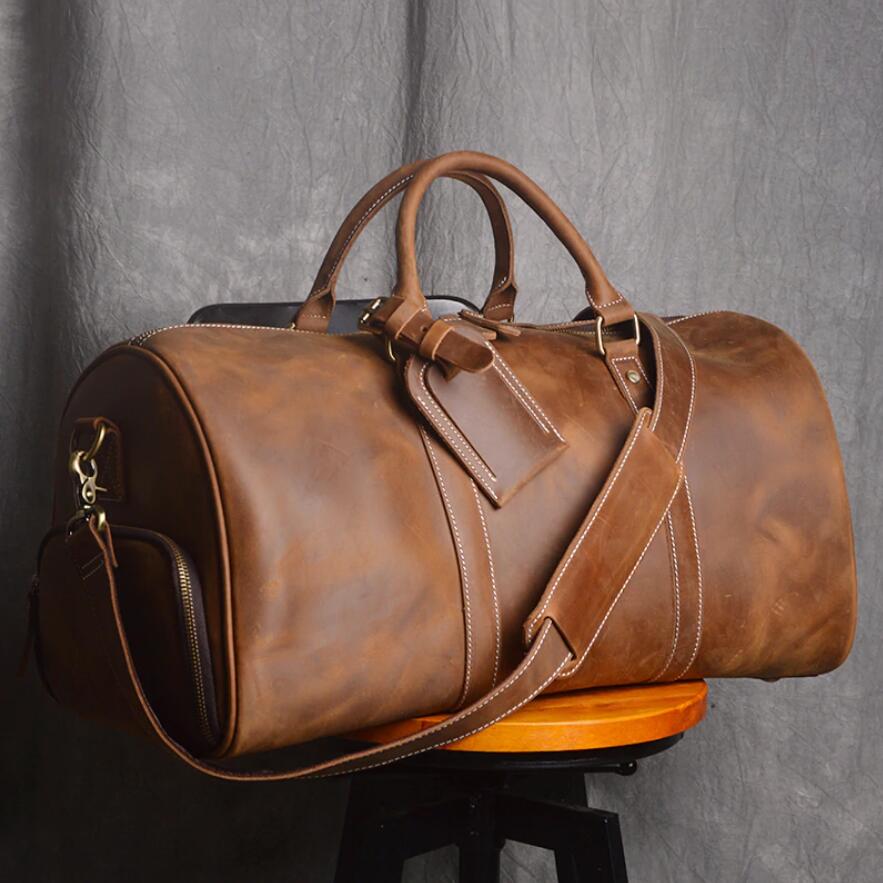 ROVEN LEATHER WEEKENDER Full-Grain Leather Travel Duffel / Unisex