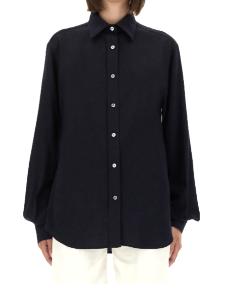 MOSCHINO Wool Button-Down Shirt