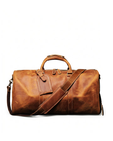 ROVEN LEATHER WEEKENDER Full-Grain Leather Travel Duffel / Unisex