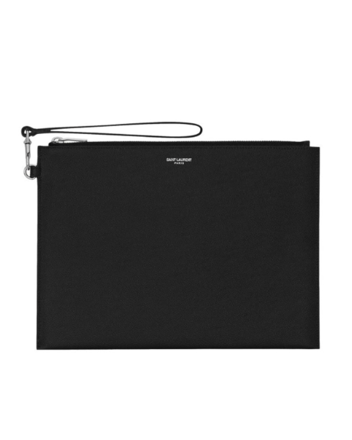SAINT LAURENT Grain De Poudre Tablet Holder - Leather, Zipped