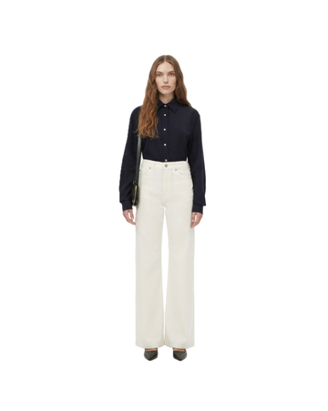 MOSCHINO Wool Button-Down Shirt