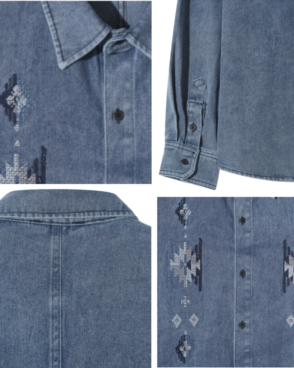 RAEL Motif Embroidered Shirt [Styled Beyond]