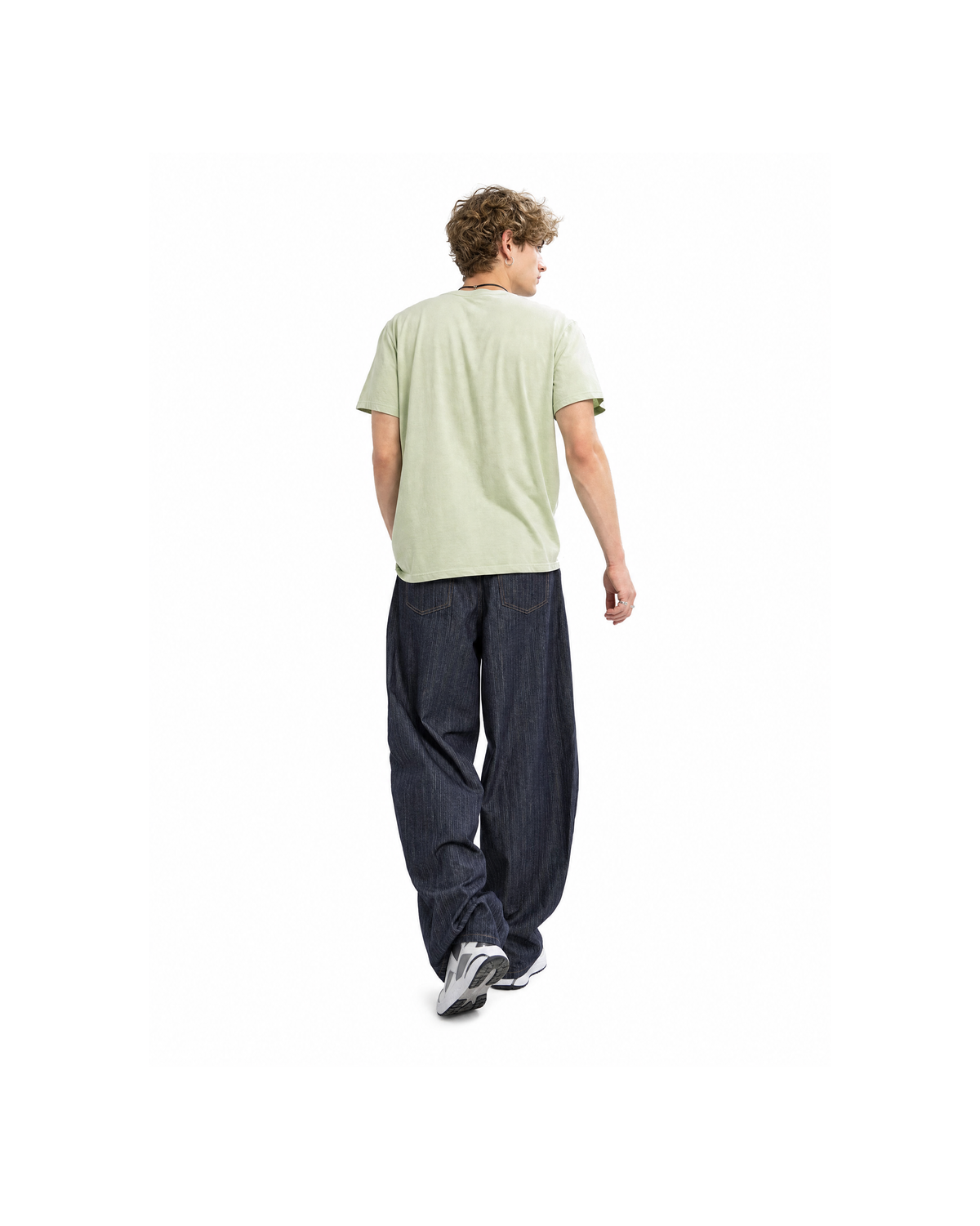 NOLL Arc Herringbone Raw Denim Balloon Jeans [Styled on Him]