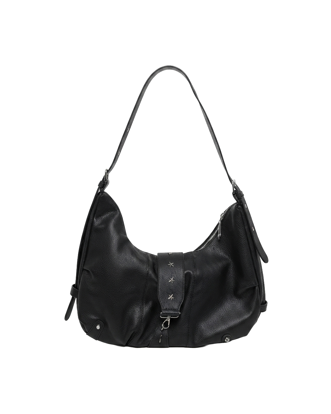 Star Studded Slouchy Hobo Shoulder Bag