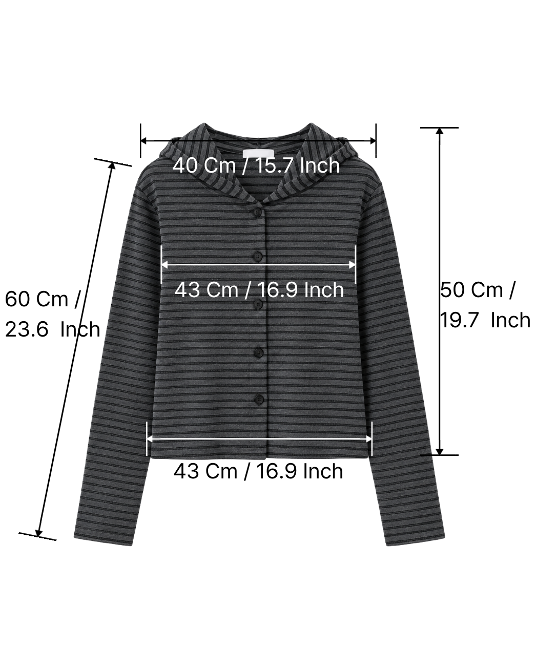 LUNE Line Hood Cardigan [Styled on Her]