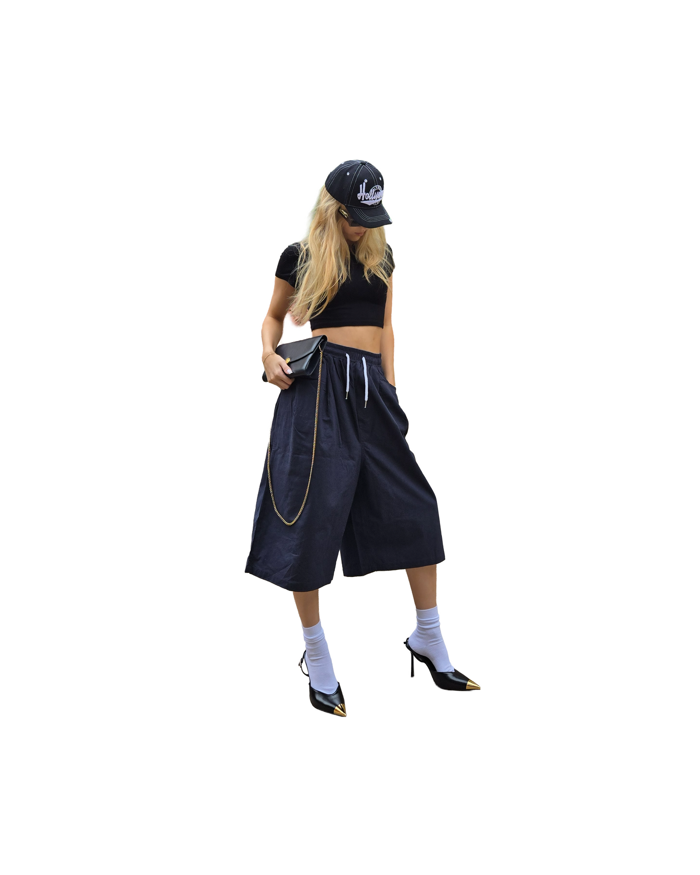 Wide-Leg Bio Linen Bermuda Shorts  [Styled on Her]