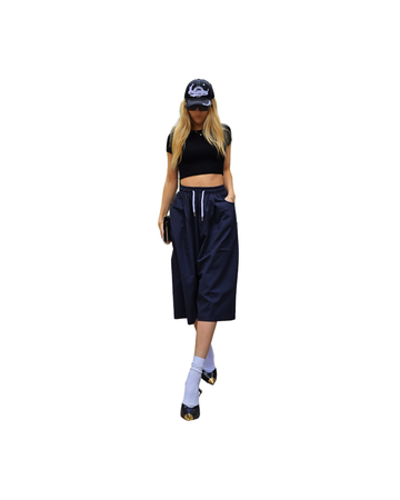 Wide-Leg Bio Linen Bermuda Shorts  [Styled on Her]