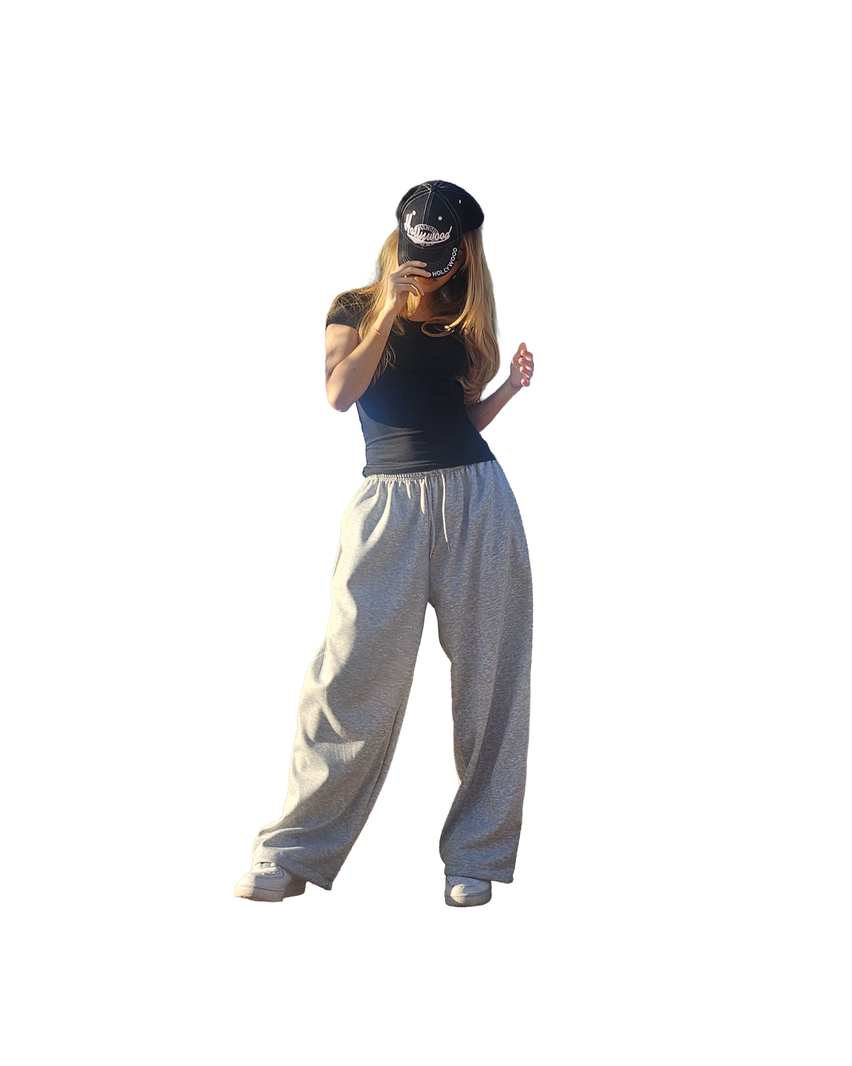 Back Pocket Drawstring Sweatpants  [Styled on Her]