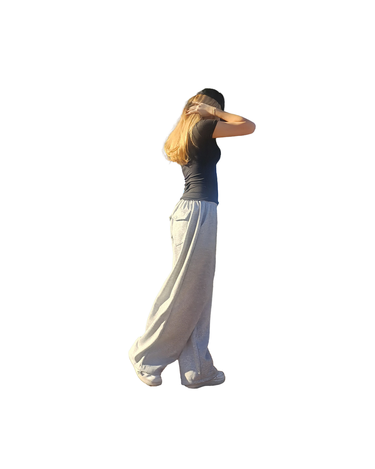 Back Pocket Drawstring Sweatpants  [Styled on Her]