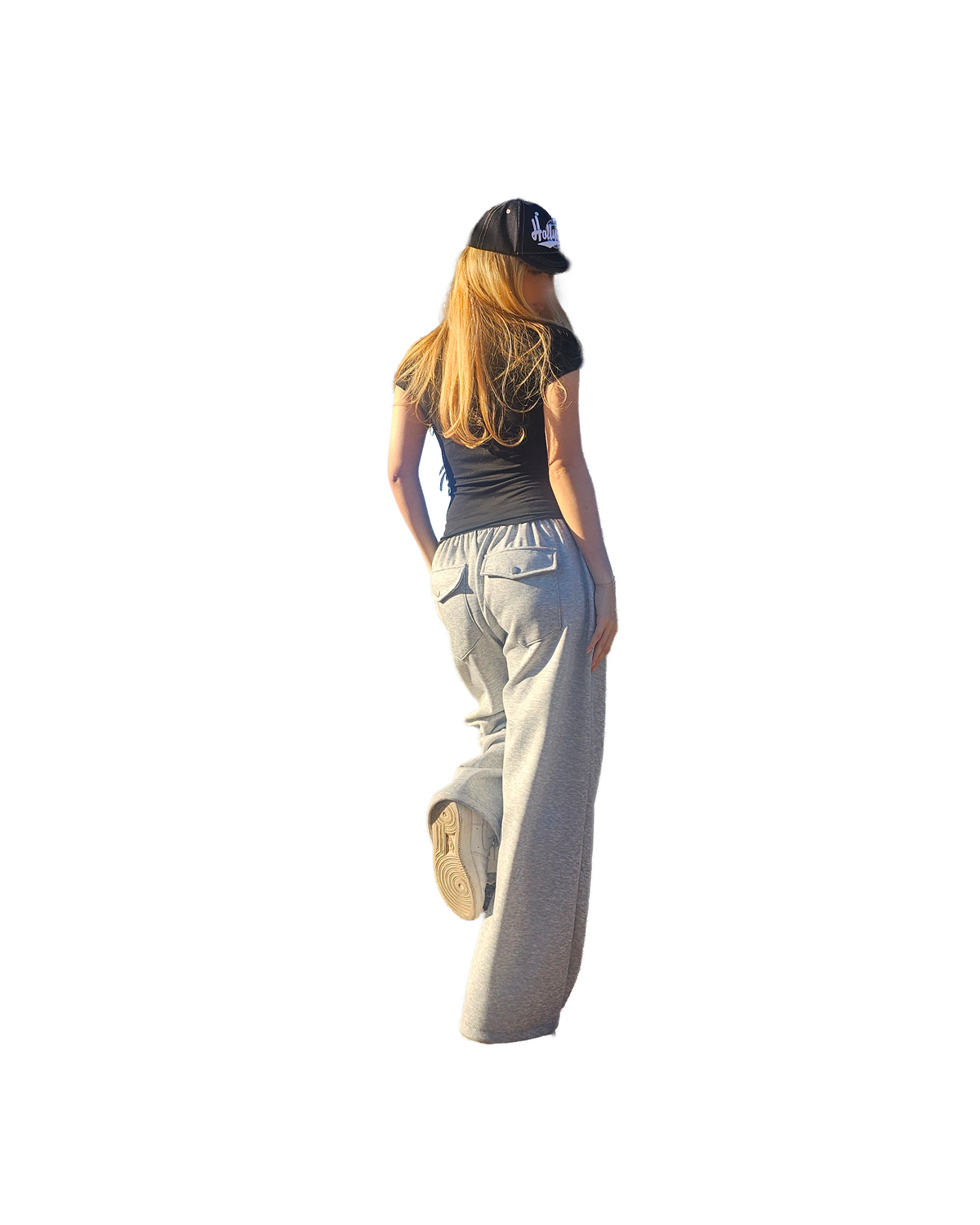 Back Pocket Drawstring Sweatpants  [Styled on Her]