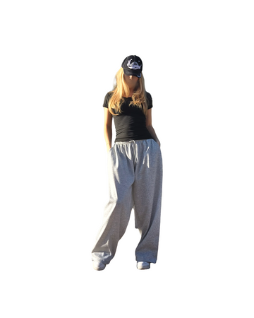 Back Pocket Drawstring Sweatpants  [Styled on Her]