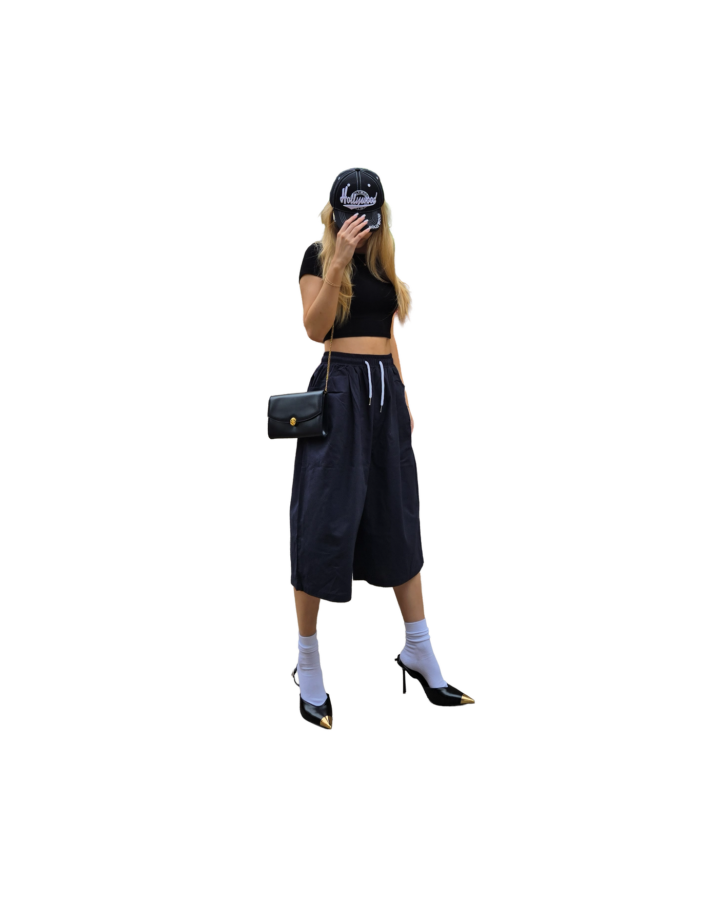 Wide-Leg Bio Linen Bermuda Shorts  [Styled on Her]