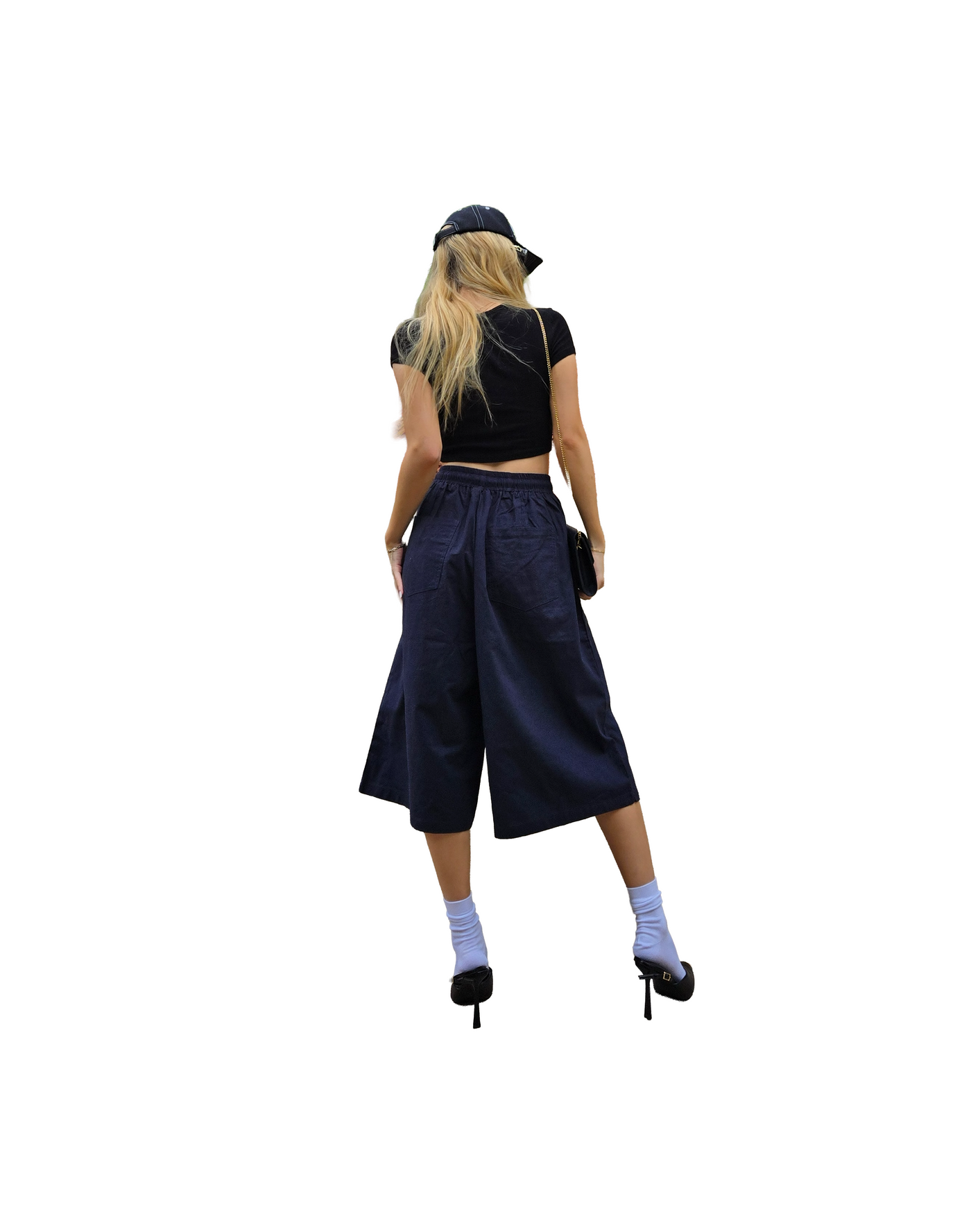 Wide-Leg Bio Linen Bermuda Shorts  [Styled on Her]