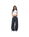NOLL Arc Herringbone Raw Denim Balloon Jeans [Styled on Her]