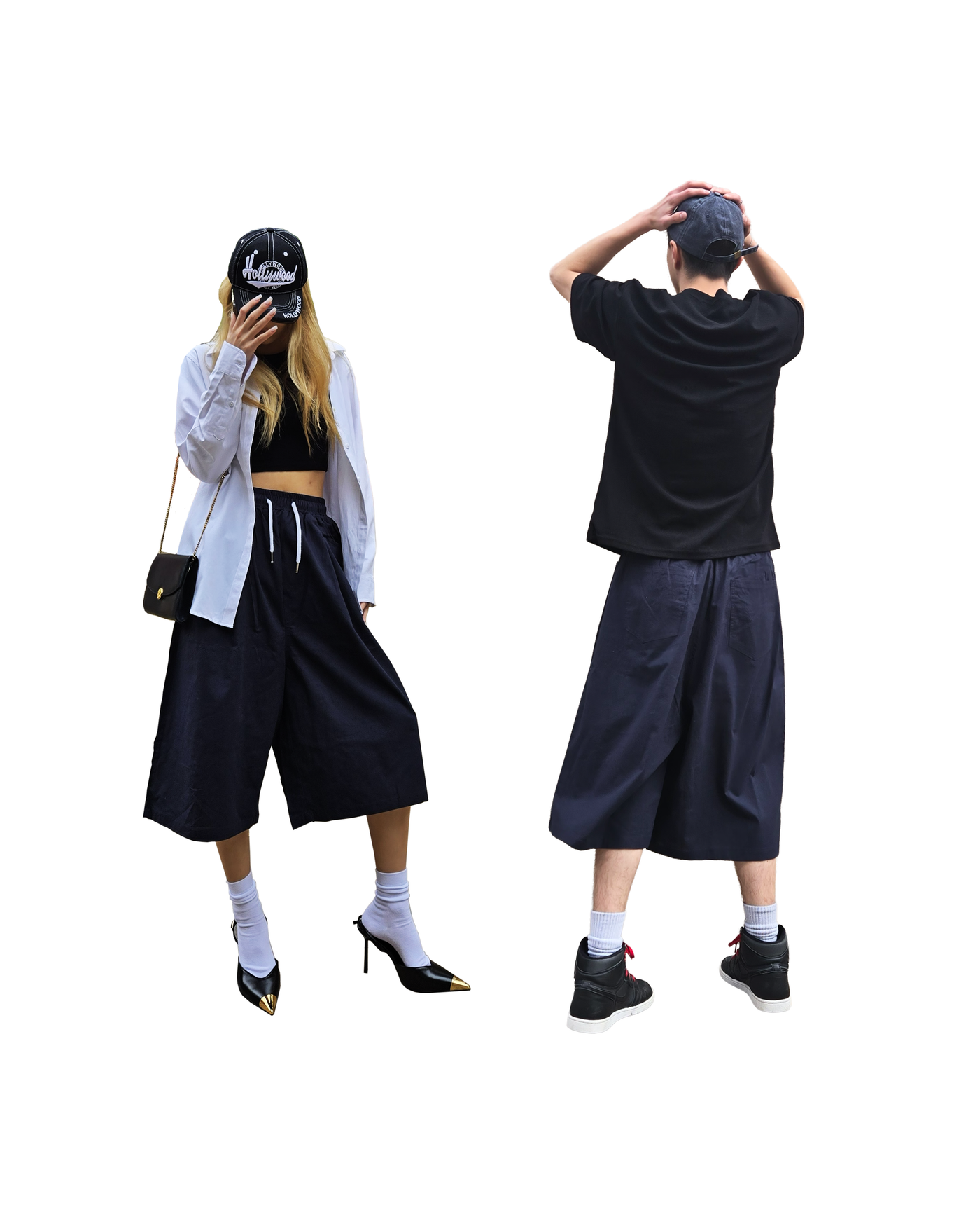 Wide-Leg Bio Linen Bermuda Shorts  [Styled on Her]