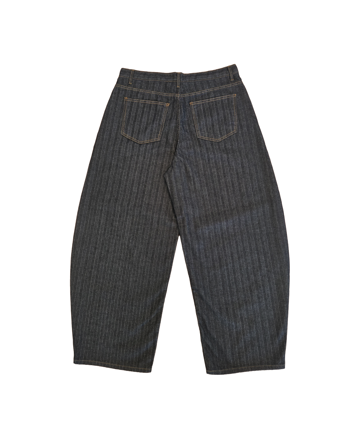 NOLL Arc Herringbone Raw Denim Balloon Jeans [Styled on Her]
