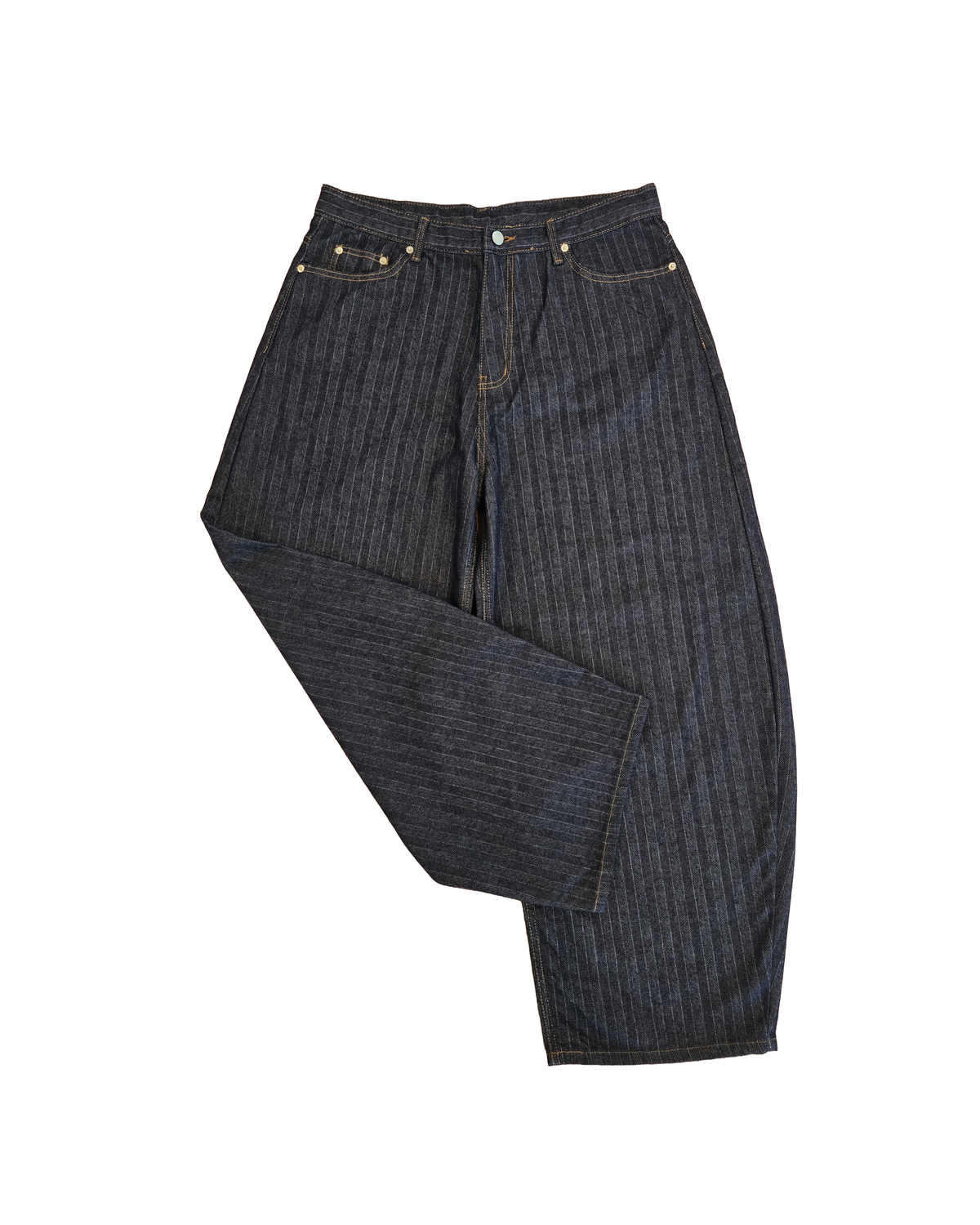 NOLL Arc Herringbone Raw Denim Balloon Jeans [Styled on Her]
