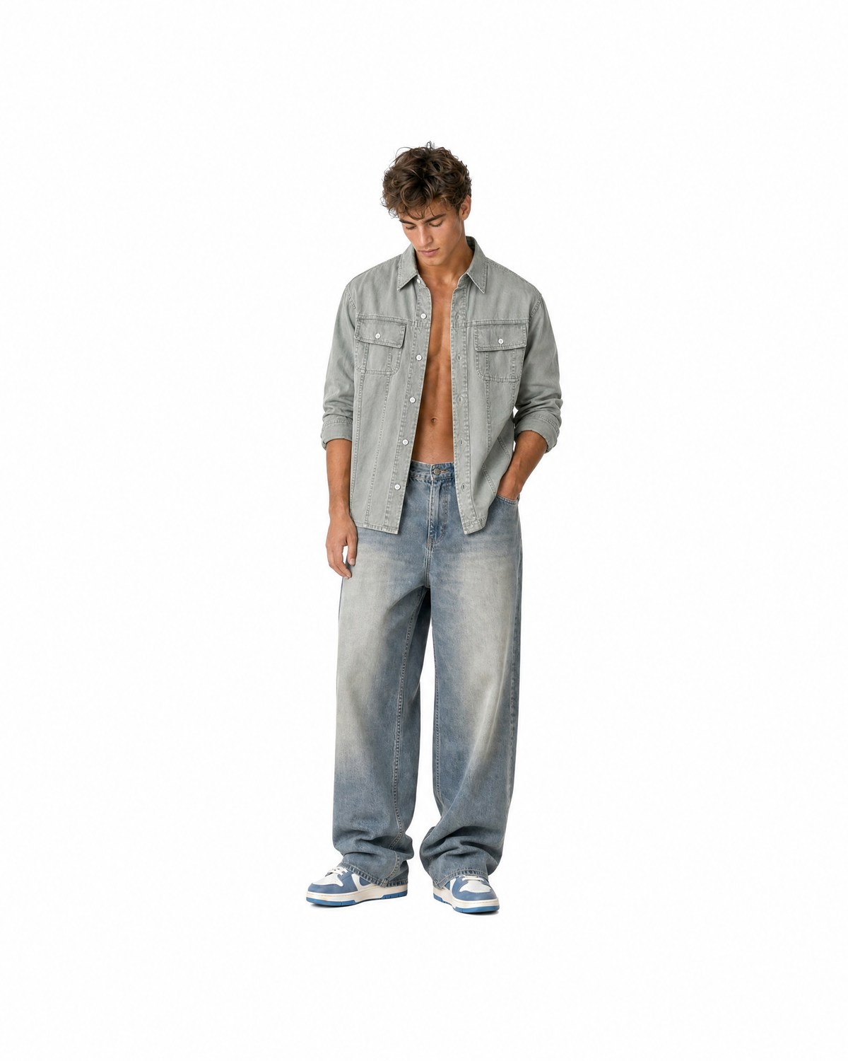KELL Trace Slim Fit Shirt [Styled on Him]