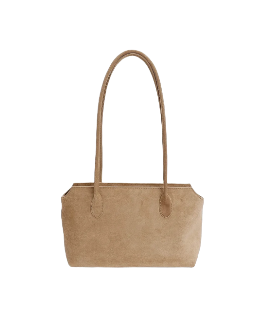 AVE Lowline Shoulder Bag | Faux Suede Long Handle Bag