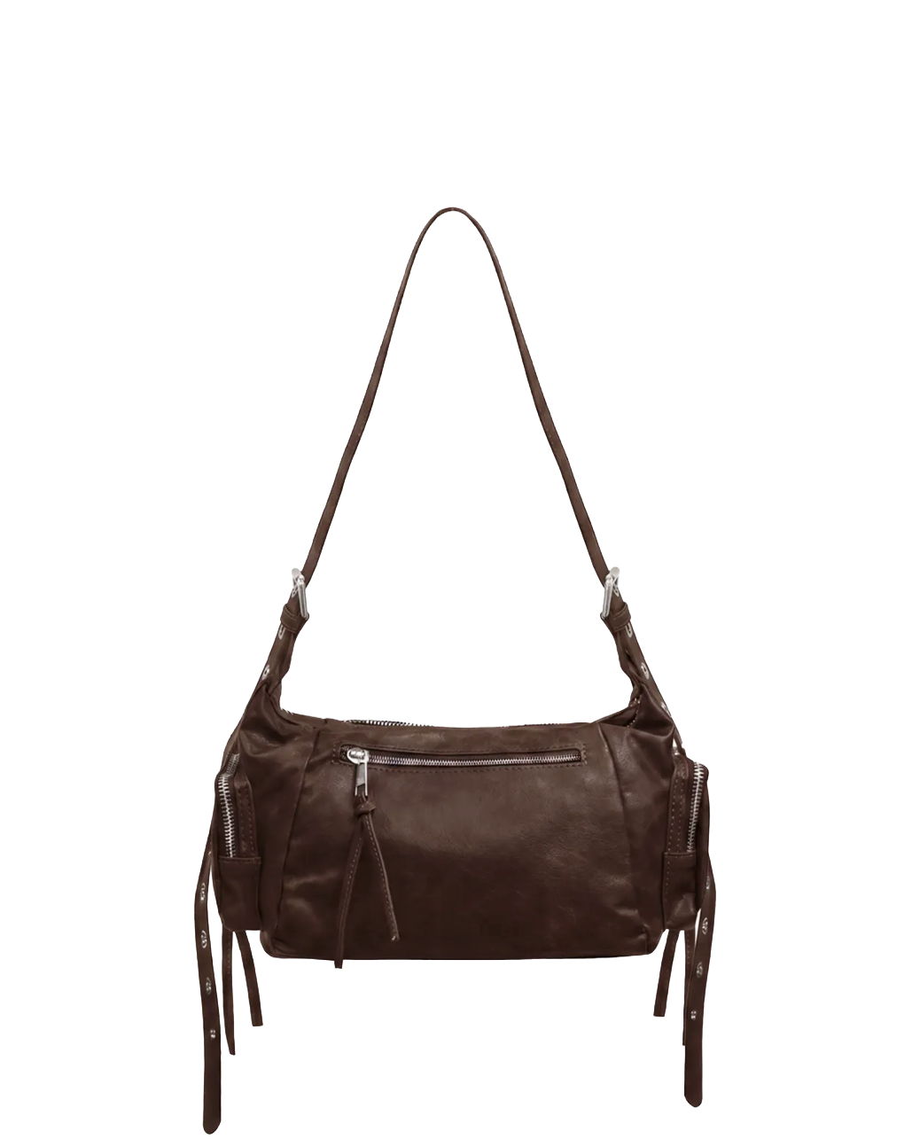MARA Multi-Pocket Shoulder Bag - Pink/ Beige/ Burgundy