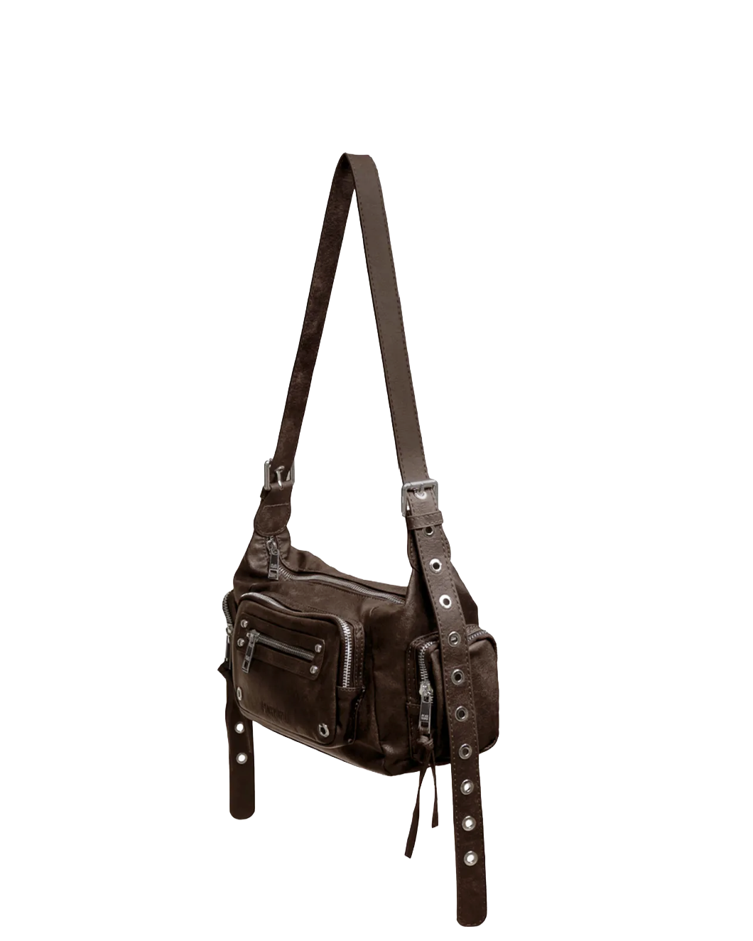 MARA Multi-Pocket Shoulder Bag - Pink/ Beige/ Burgundy
