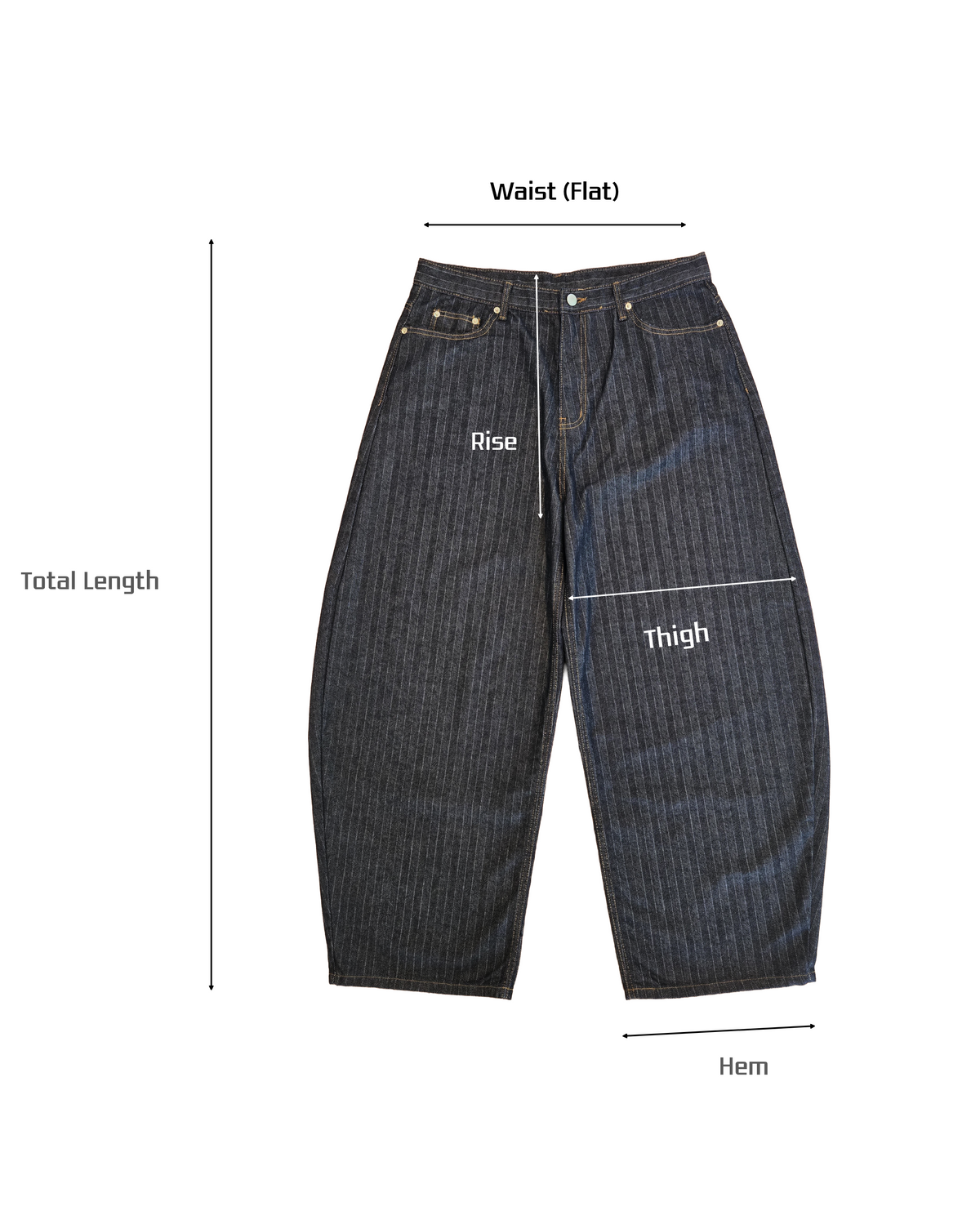 NOLL Arc Herringbone Raw Denim Balloon Jeans [Styled on Him]