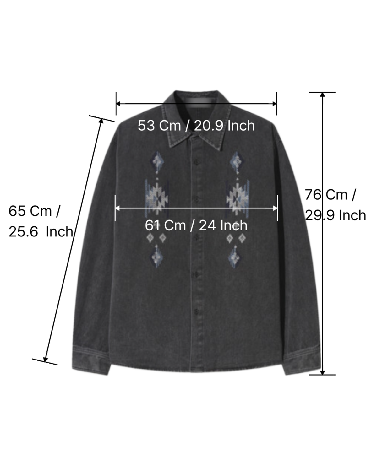 RAEL Motif Embroidered Shirt [Styled Beyond]