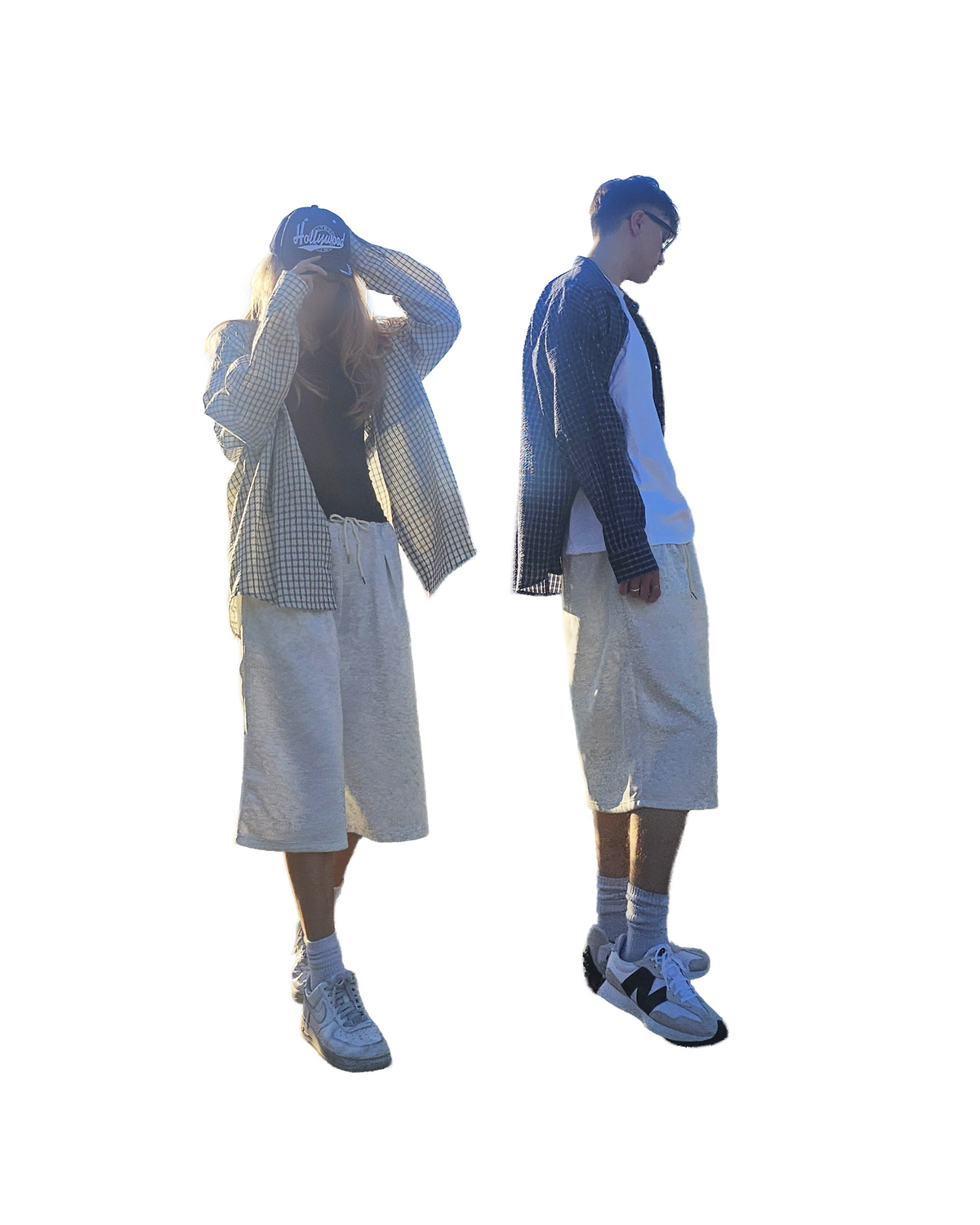 Breeze Sheersucker Check Shirt - Navy [Styled on Him]