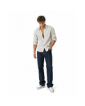 Breeze Sheersucker Check Shirt - White [Styled on Him]